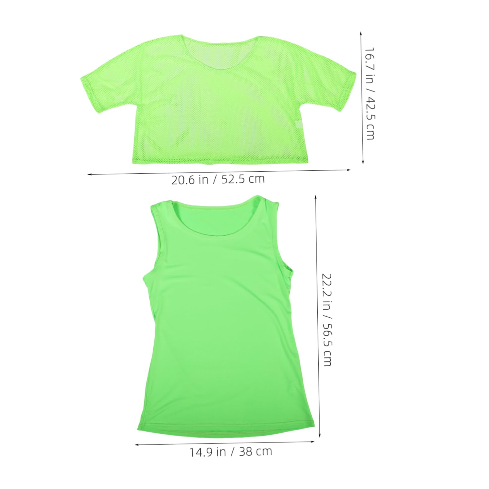 Ipetboom Fishnet T-Shirt Suit Tropical Party Decorations Clothing Brand Accessories Shirts for Teens Costumes Party Women Shirts Cosplay Accessories Beach Decor Green Polyester