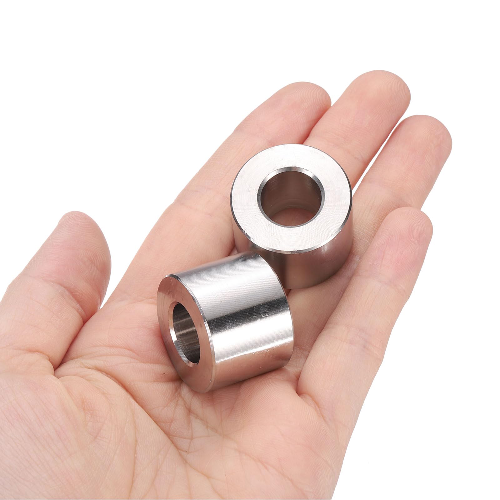uxcell Lot de 10 entretoises rondes en acier inoxydable de 1,27 cm de diamètre extérieur x 1,9 cm de long pour vis et boulons M12