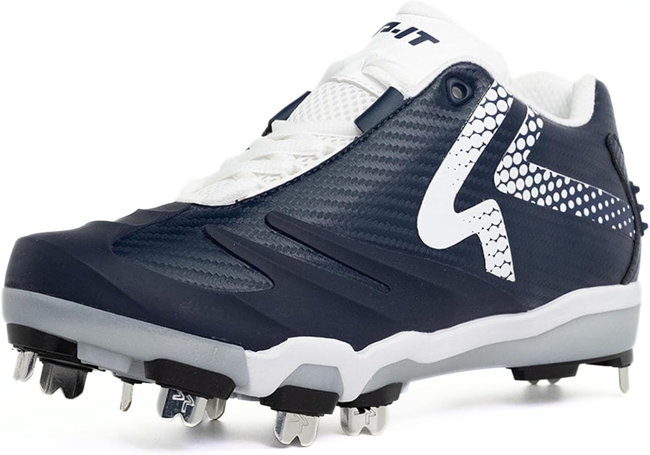 Crampons Métalliques Ringor Rip It Flite Softball, Pointure US 8.5, Rouge, Neufs Sans Boîte