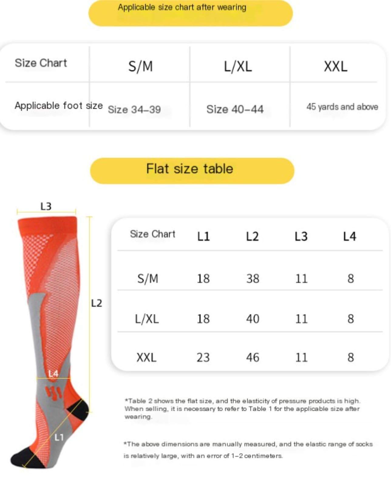Calze a Compressione Graduata Nursiv 15-25 mmHg, Supporto per Gambe, Ideale per Sport Corsa e Viaggi