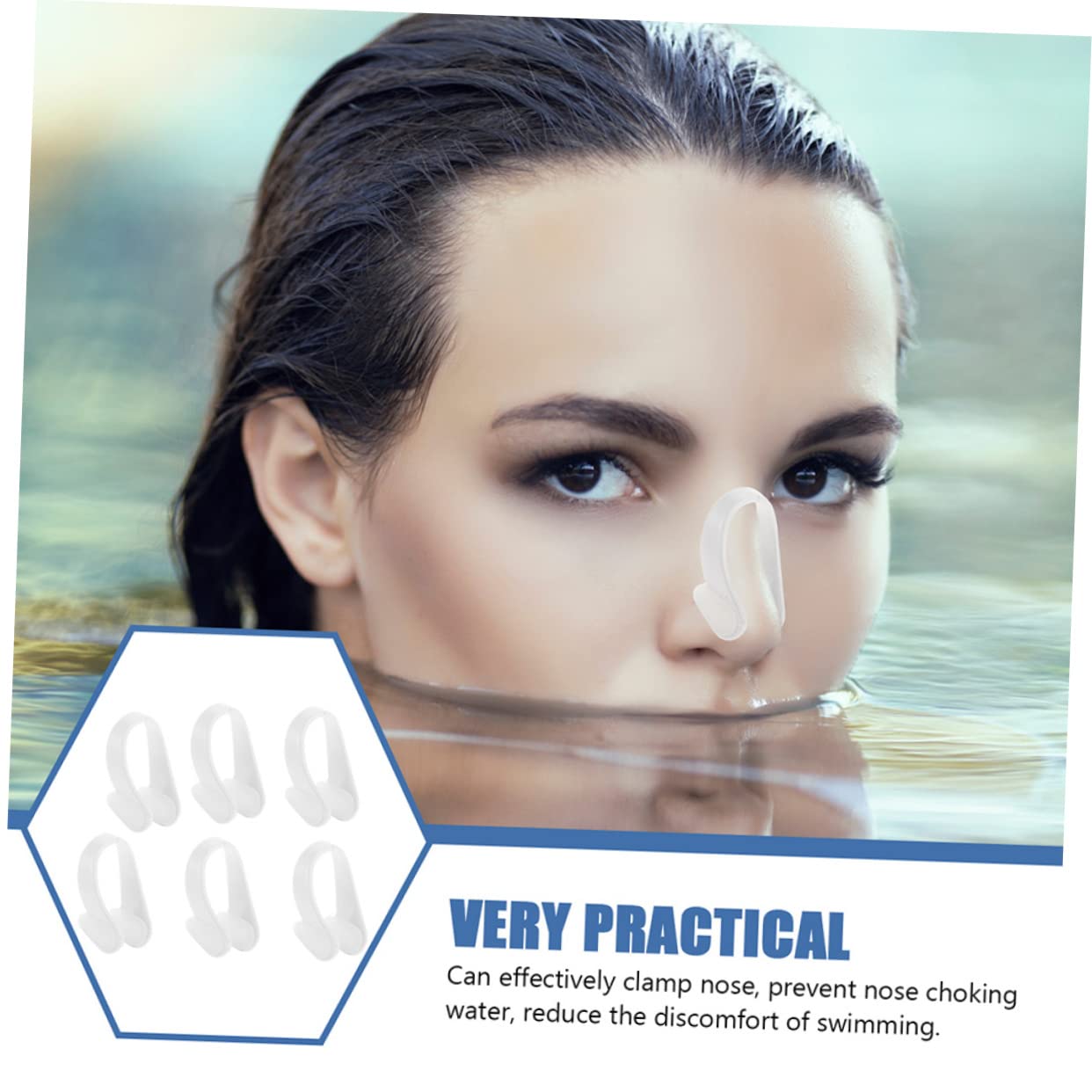 TOYANDONA Pinza Profesional para Natación Cajas De Clips Resistentes Al Agua Accesorios Cómodos para Nadadores