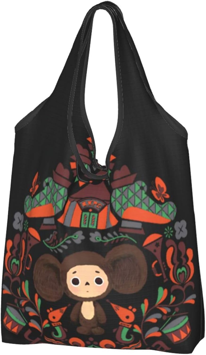 Amazon [NEWNAN] チェブラーシカ 大容量 ウ エコバック ショッピングバッグ 折りたたみ コンパクト 買い物バック 買い物袋