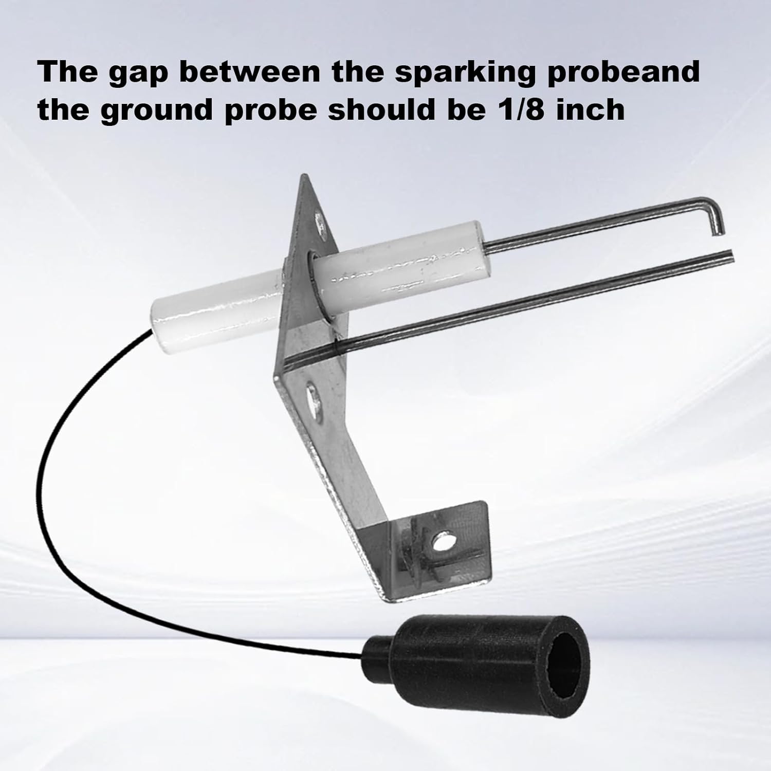 93868 Water Heater Igniter Electrode With Spark Probe,Sensor Spark Probe Compatible with Atwood 93868, 2-Prong Igniter Repair For RV Emergency Camper GCH6-4E,GCH6-6E, RV Water Heater Replacement Parts