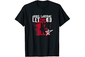 Channel Your Inner Rocker with Avril Lavigne's Official 'Let Go' Spraypaint T-Shirt