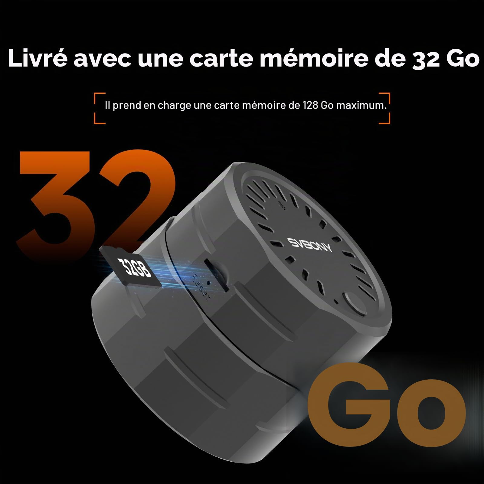 Svbony SC002 WiFi Longue-vue Caméra, 2MP 1080P Caméra sans Fil avec 32GB TF Carte, 10m Portée, Type-C Interface, Zoom Fonction, Compatible avec 37-56mm Oculaire, pour Observation Oiseaux, Photographie