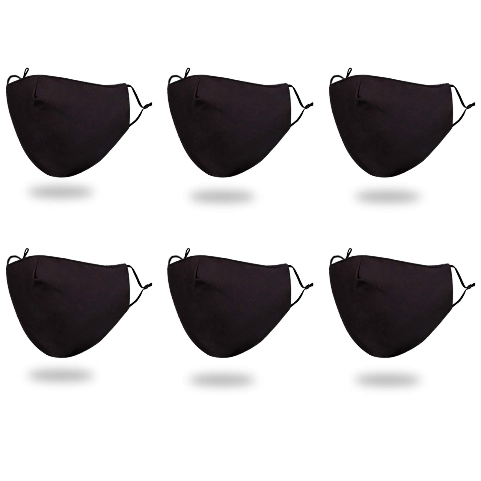 Gyothrig 4 Pack Reusable Clear Face Mask for Women Men. See Through No Fog Funny Breathable Mask with Windows.