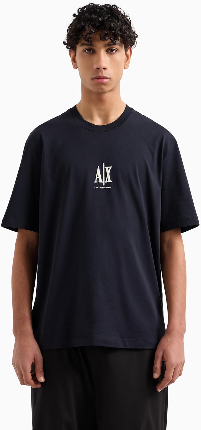 Armani Exchange Mens Icon Small Logo Tee - Image 2