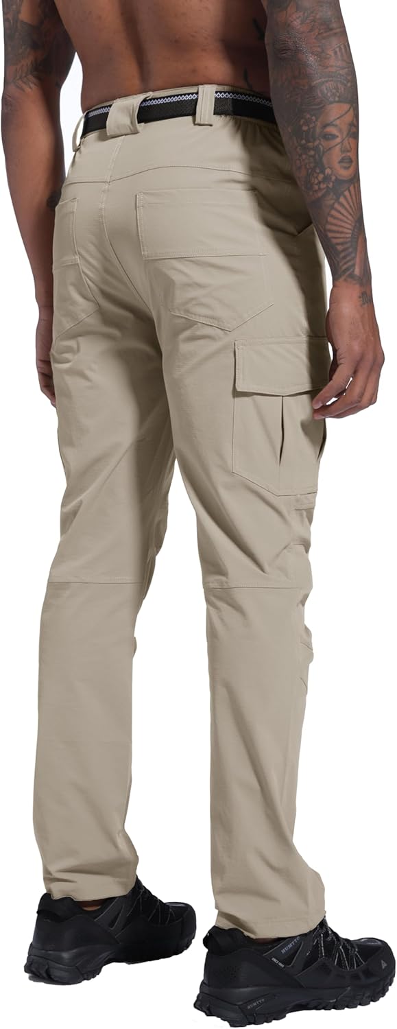 Men's Hiking Pants Quick-Dry Lightweight Waterproof Travel Outdoor Camping Hunting Fishing Work Cargo Pants - Image 7