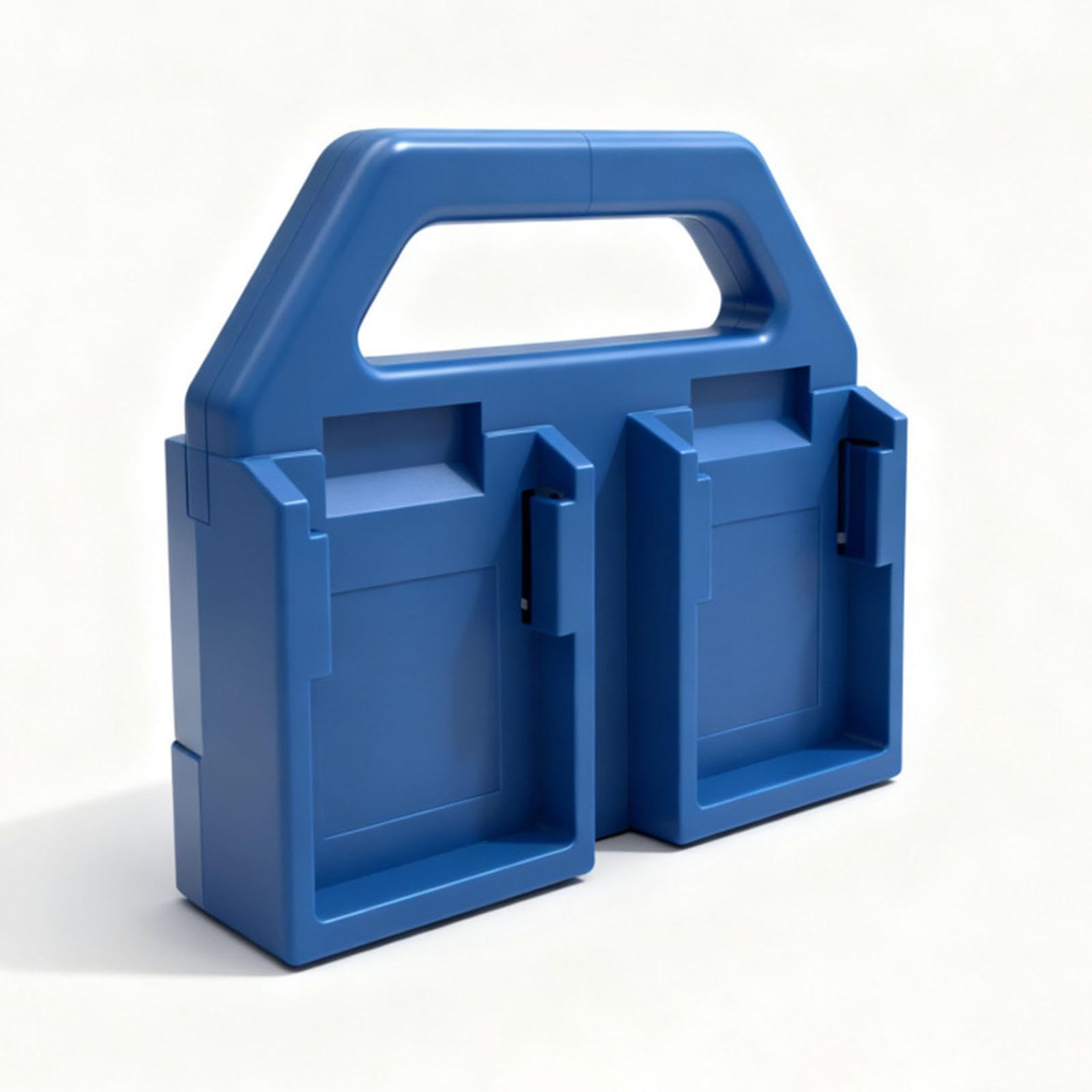 Amagogo Organisateur de Porte-Piles avec poignée, Accessoire d'espace de Travail, Support de Rangement pour Piles pour Atelier/Garage.