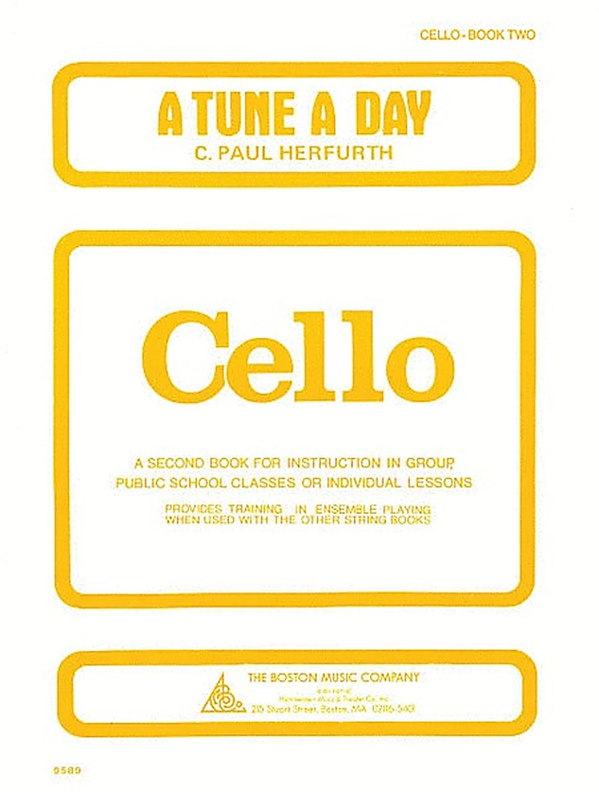 A Tune A Day For Cello Book 2 - 9780711915558