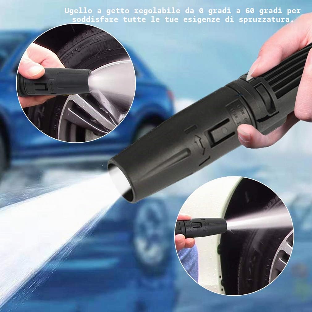 Lancia idropulitrice karcher, Per kärcher ricambi per Kärcher K2 - K7 Serie, Con Ugello Turbo Rotante Dirt Blaster e Ugello Spruzzatore Regolabile