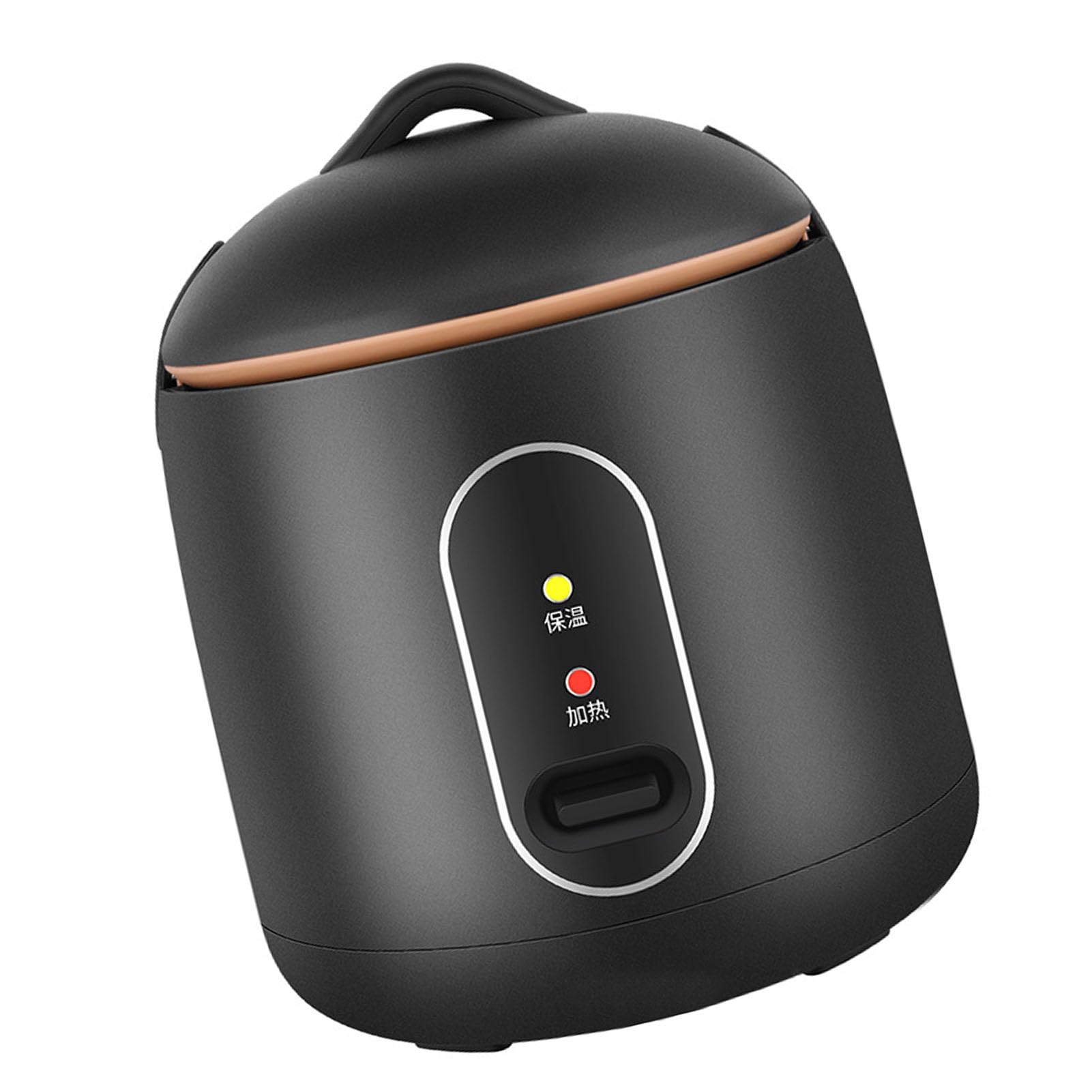 Mini olla de arroz Negro Small Automático de 1.2L Cocinera de arroz térmica con forro de olla humeante para dormitorio pequeño cocina para uso del hogar