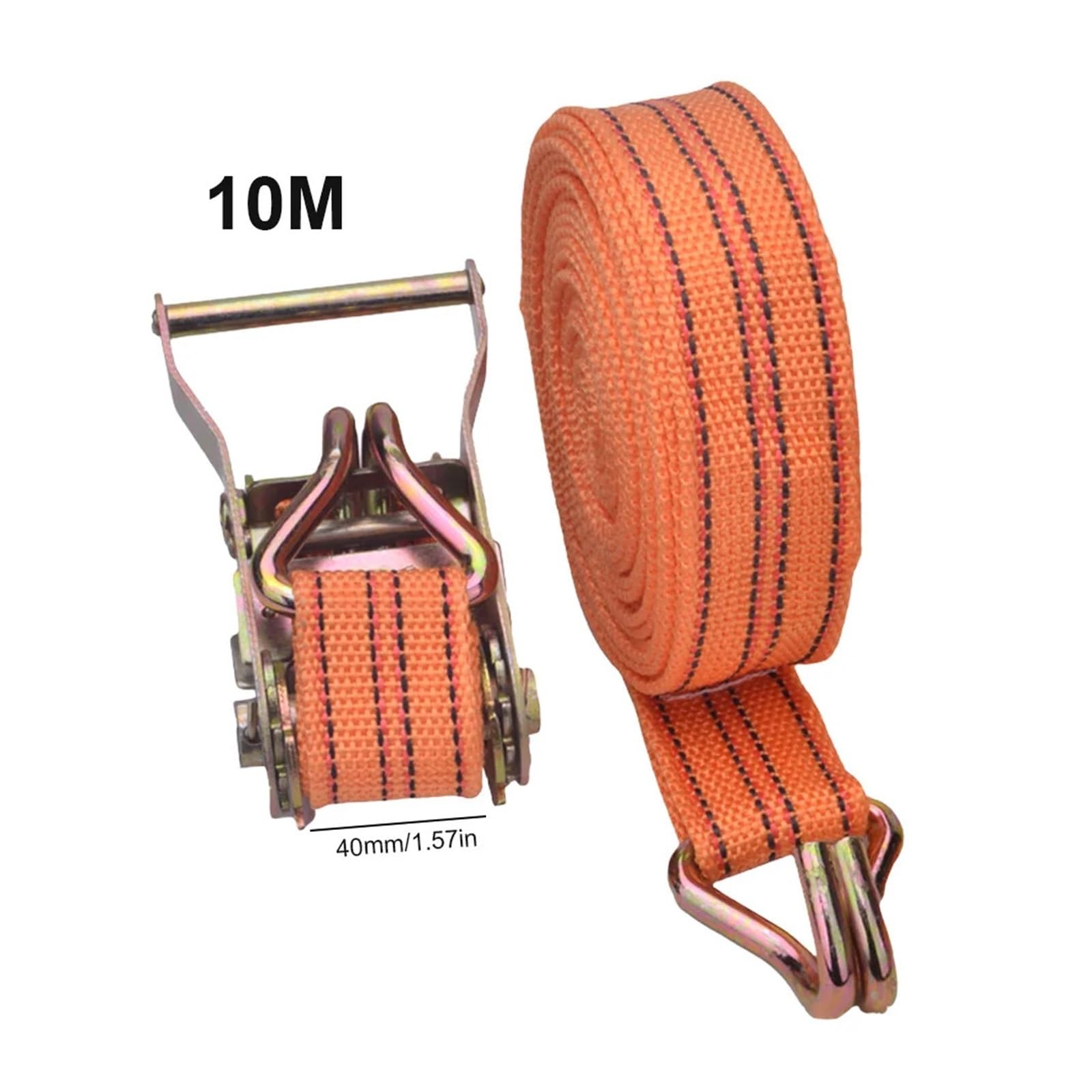 Zurrgurt, Auto-Umreifungsgurtspanner, 40 mm, Bindungs-Umreifungsspanner, 3/6/8/10 Meter, Ratschen-Zurrgurt, verdicktes Spanngurtseil für Auto, Fahrradträger & Motorrad(3 Meter)
