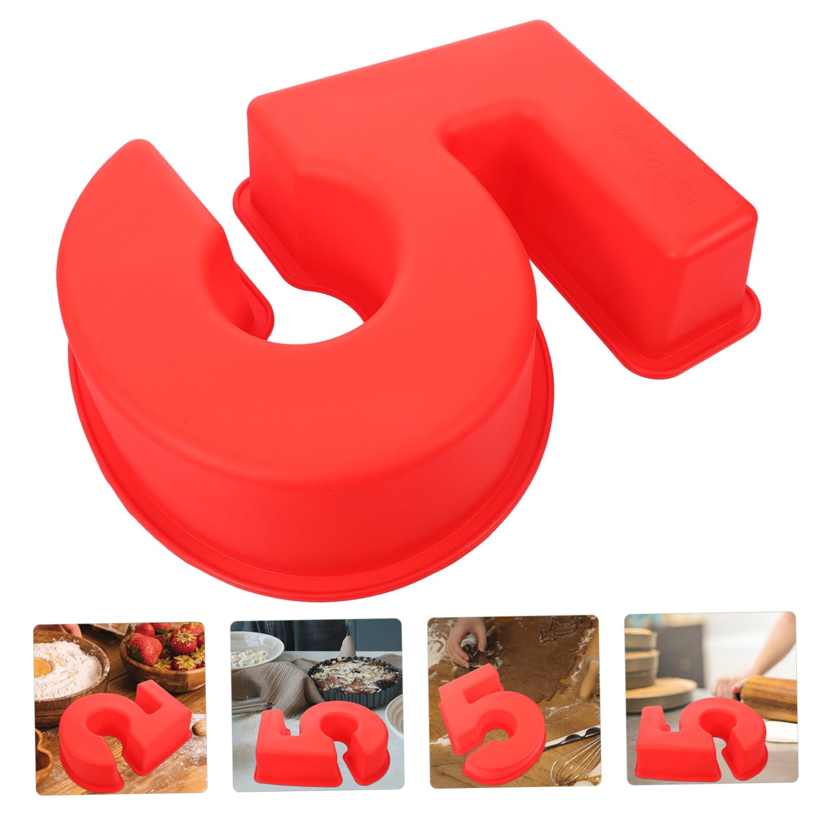 Ciieeo 5 Moldes Para Tartas Pasteles Panadería Molde Para Tartas Número De Silicona Molde Para Tartas Horneado En El Hogar Molde Para Hornear De Cumpleaños Para Niños Número De