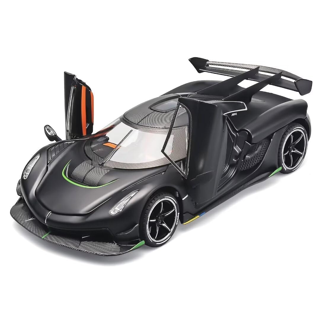 1:24 Scale Koenigsegg Jesko Sport Diecast Alloy Car – Pull Back Action, Opening Doors, Light & Sound – Collectible Sports Car Toy for Kids & Adults (Multicolor)-picture-32