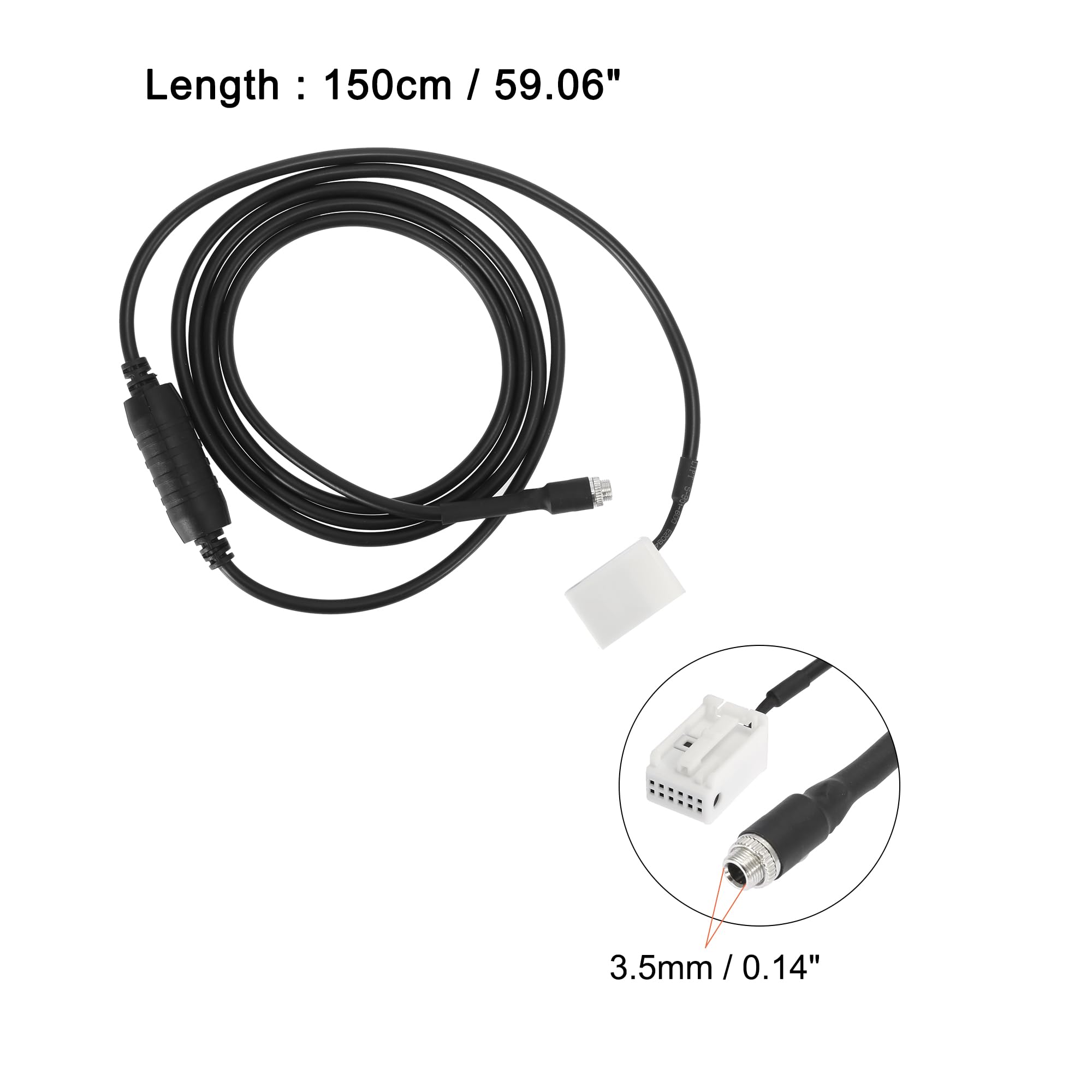 Amazon.com: X AUTOHAUX Car Female Connector 3.5mm AUX Audio Input