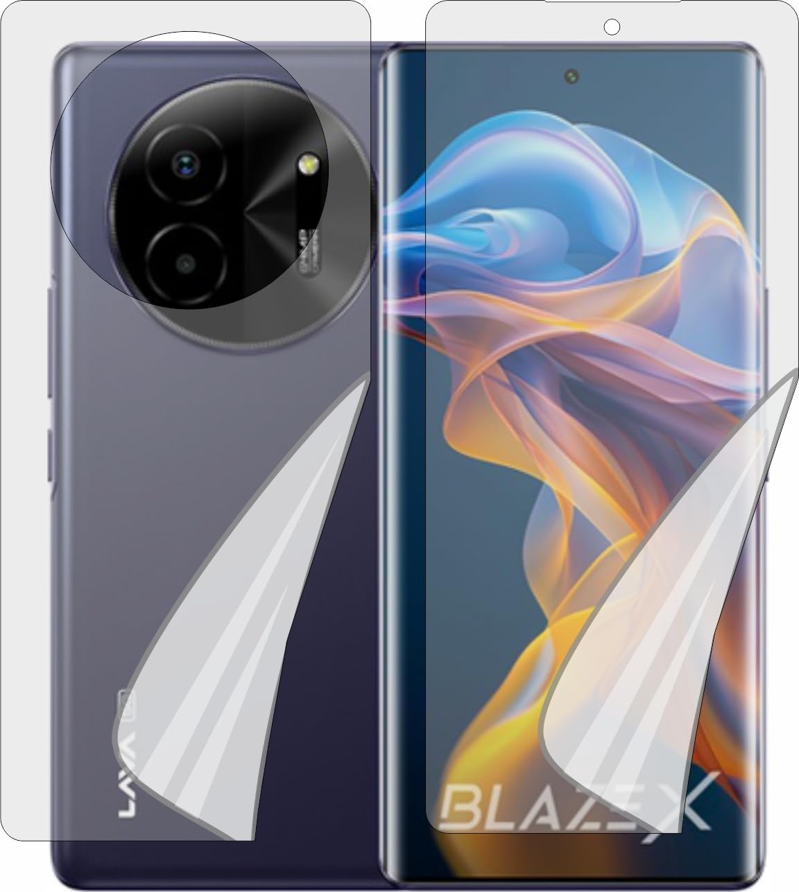 MOBLING Screen Guard Compatible With Lava Blaze X Front & Back Edge to Edge Screenguard, Front TPU & Matte Finish Back Skin Combo, Not a Tempered Glass, Full Coverage Screen Protector (B0D9K54Y4V) Amazon Price History, Amazon Price Tracker