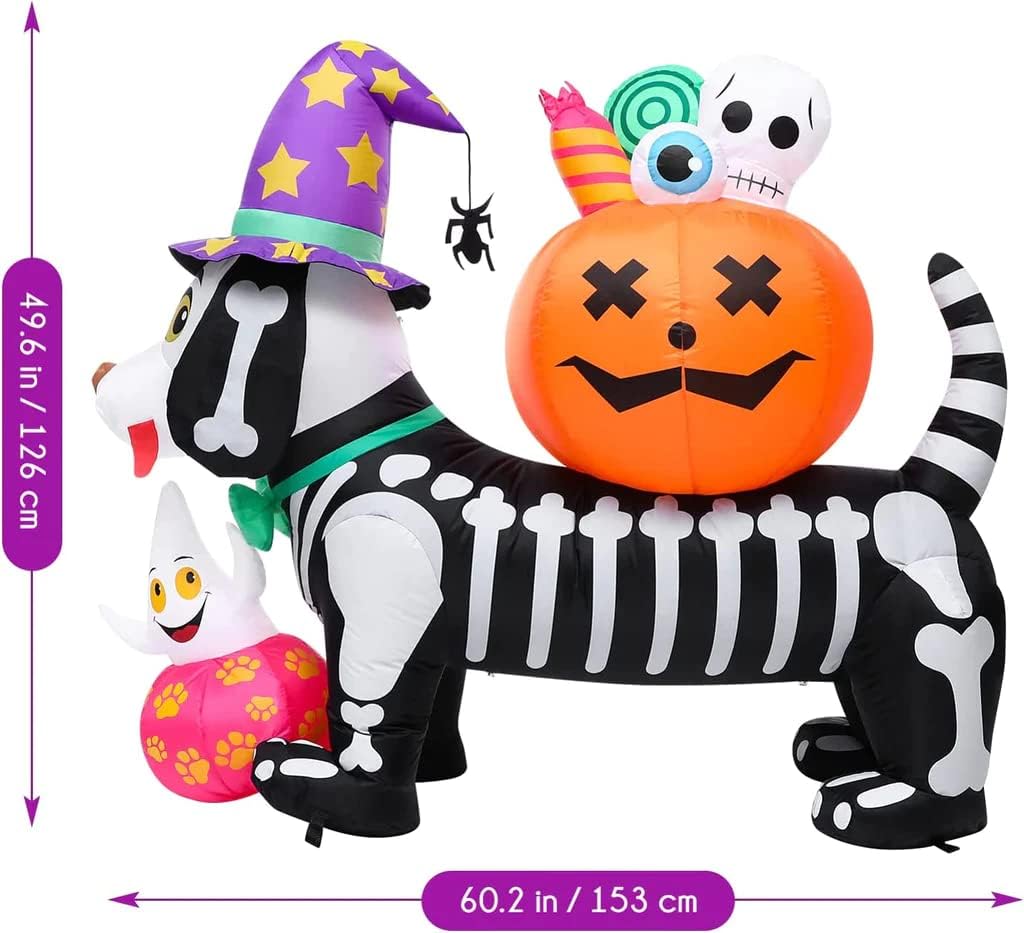 Amazingforless [4-10FT] Inflatable Halloween Animated Archway Blow-Up Yard Decorations with Bright LED Lights, Weather-Resistant Fabric, Halloween Inflatable Blow Up Lawn Outdoor Decoration