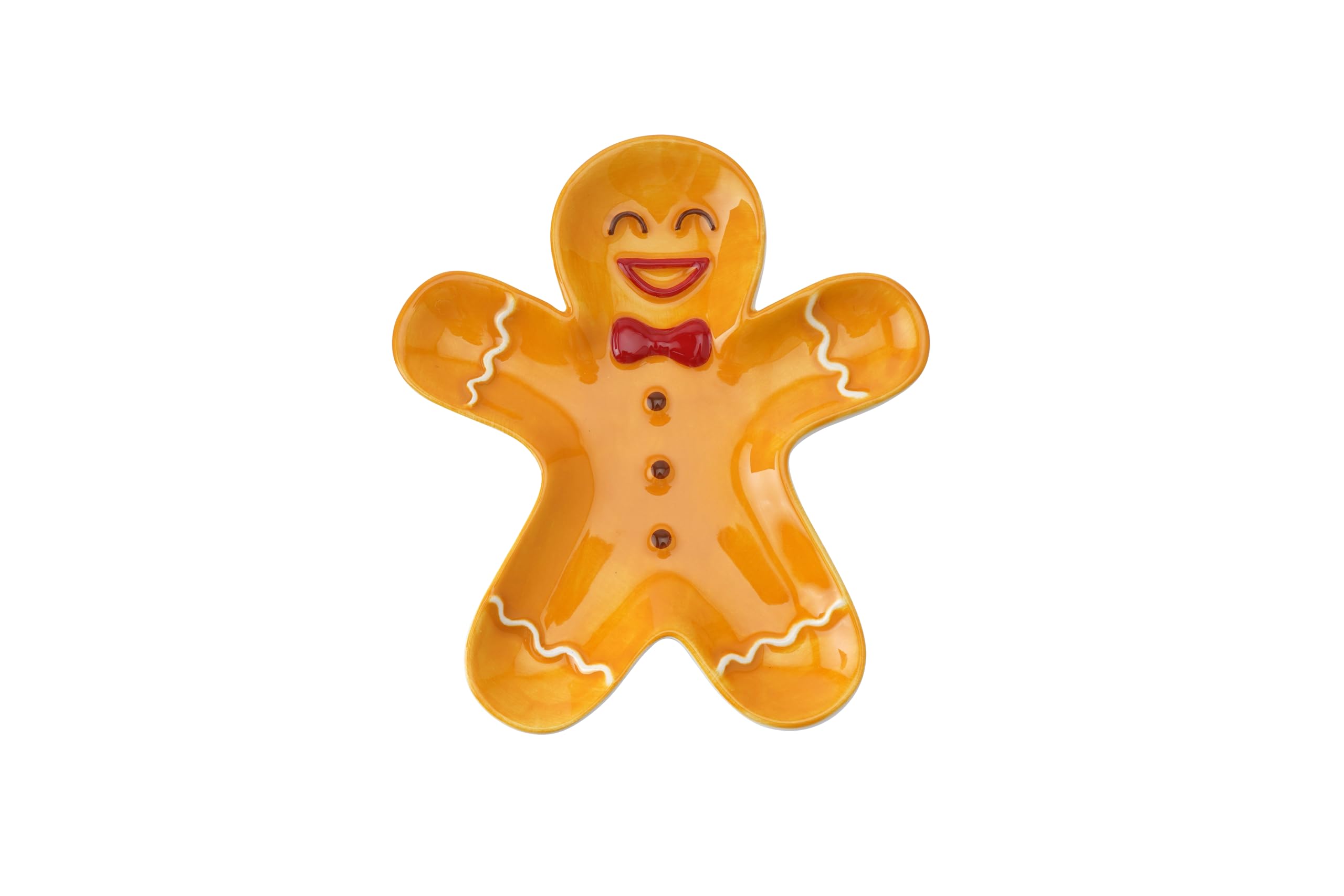 Cgb Giftware Orange | Christmas Gingerbread Man Trinket Dish | Gingerbread | Decoration | Homeware | Gift Box | Secret Santa | Joy To The World | Gb07337