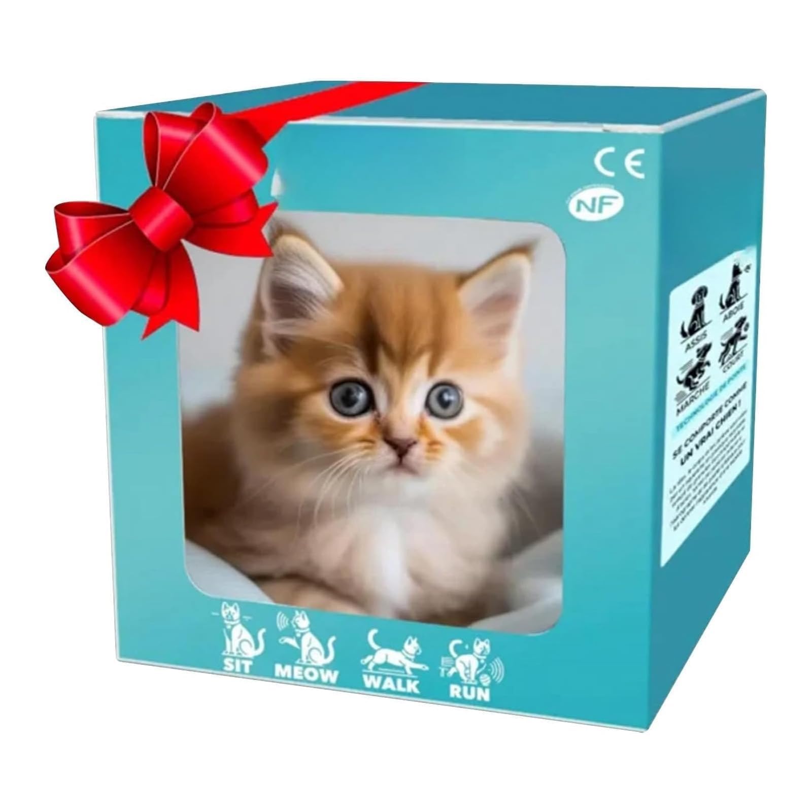 2026 New Ai Robot Cat, Realistic Robot Cat Toy Like a Real Cats with Realistic Walking, Meowing, Tail Wagging Interactive Robotic Animal Toy yellow