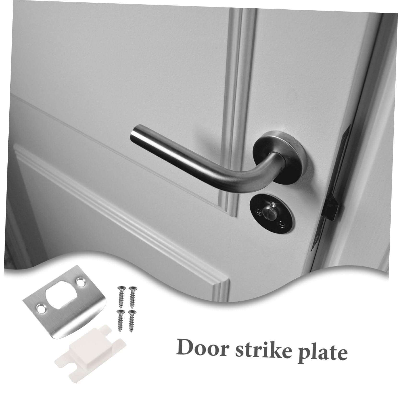 Kit De 4 Placas De Refuerzo De Acero Inoxidable Para Cerradura De Puerta – Tapa De Agujeros, Soporte Para Puertas De Madera, Tamaño 13x9 Cm