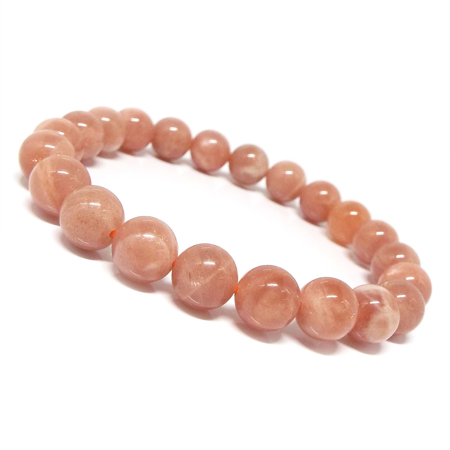 Amazon | [SION] 天然石 ブレスレット サンストーン 日長石 約6mm