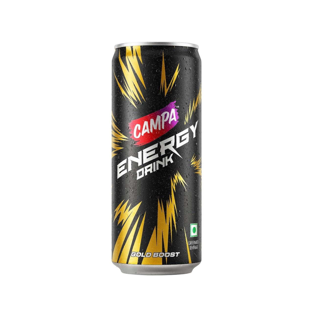 Campa Cola ENERGY Gold Boost Soft Drink – Original Cola Taste, (330 ml) – Refreshing Fizzy Drink