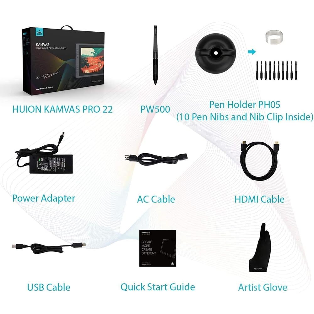Huion Kamvas Pro 20 (2019) Mesa Digitalizadora Monitor de desenho