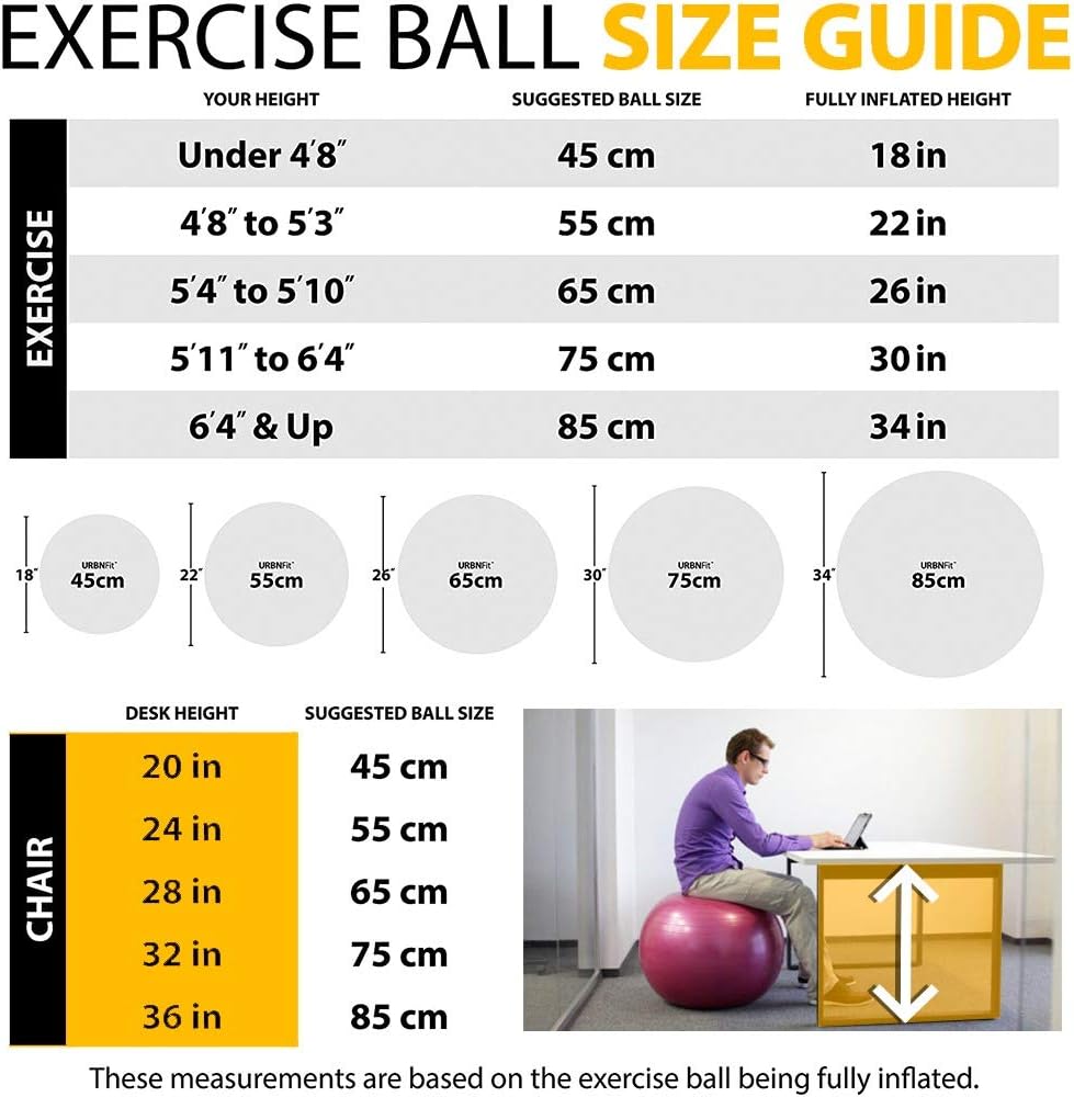 Black Friday Sale 2022 Exercise Ball for Fitness & Yoga - Explosion-Proof Non-Slip, Yoga Ball for Exercise, Yoga Balance Ball - Hand Pump Included, Ball for Home Exercising, Gym Workouts, Yoga and Pilates - 65 cm (Pink) Authentic Crazy Deals Exercise Ball for Fitness & Yoga - Explosion-Proof Non-Slip, Yoga Ball for Exercise, Yoga Balance Ball - Hand Pump Included, Ball for Home Exercising, Gym Workouts, Yoga and Pilates - 65 cm (Pink)