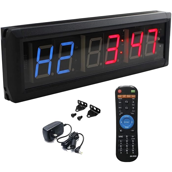 Buy Ledgital Gym Clock, 1.8" Workout Clock for Home Gym, 4 Dimmable