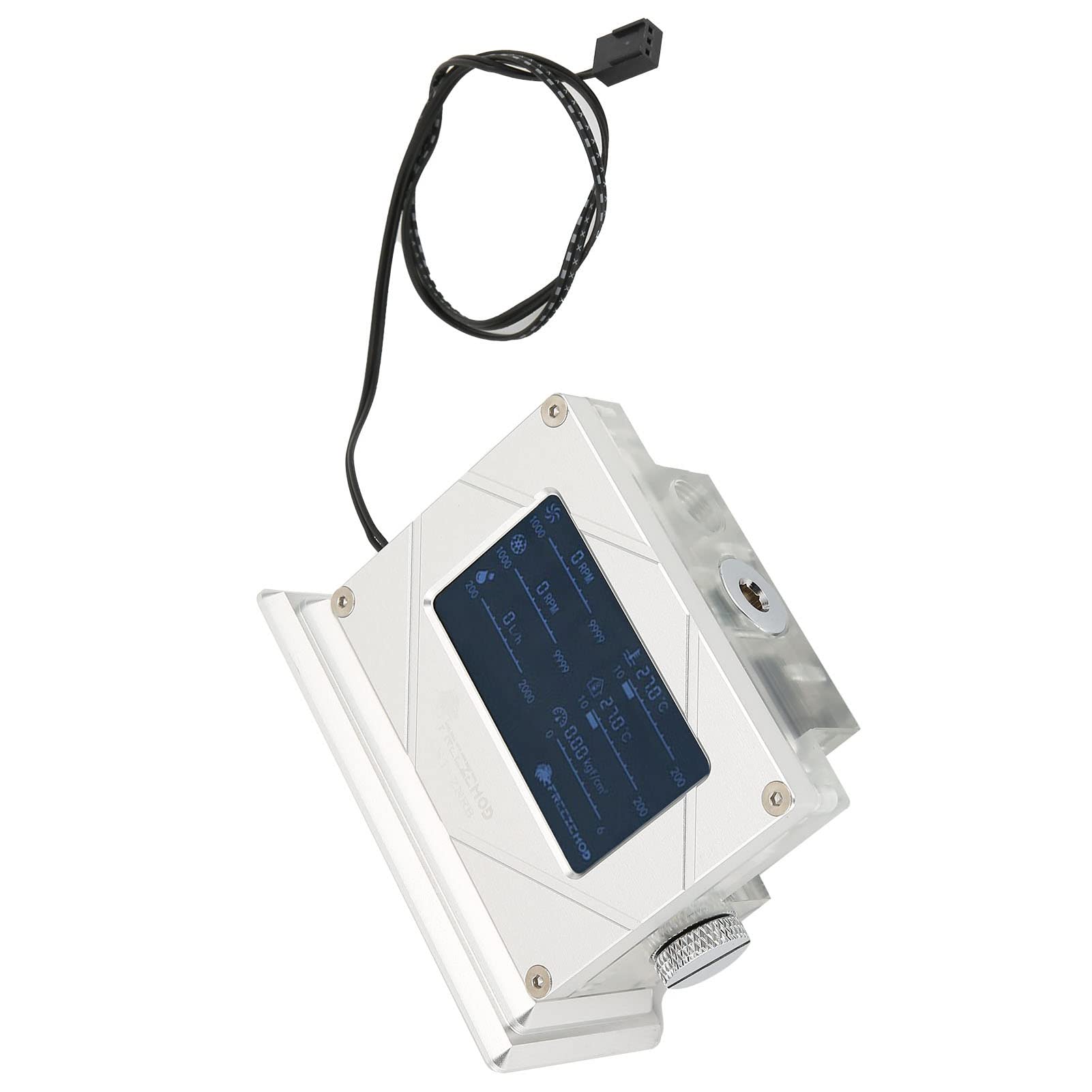 Monitor Intelligente del di Raffreddamento Ad Acqua LSJ-ZNRB Schermo di Visualizzazione Durevole Pompa 'acqua PWM per Appassionati di PC Lega di Alluminio + Materiale Acrilico