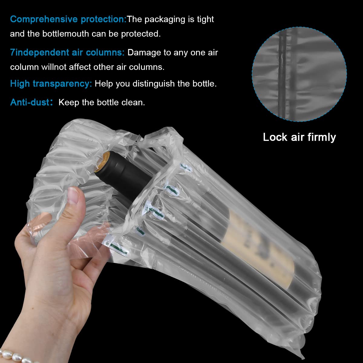 100 Pack Kussende Wrap Pouches, Witte Foam Verpakkingsvellen, 400×250mm Verpakkingsschuim Voor Het Beschermen Van Keramiek, Glas, Servies