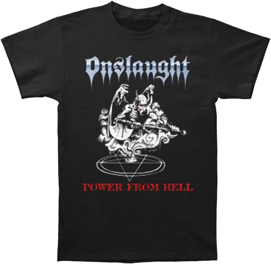 Onslaught Men's Power From Hell T-shirt XX-Large Black