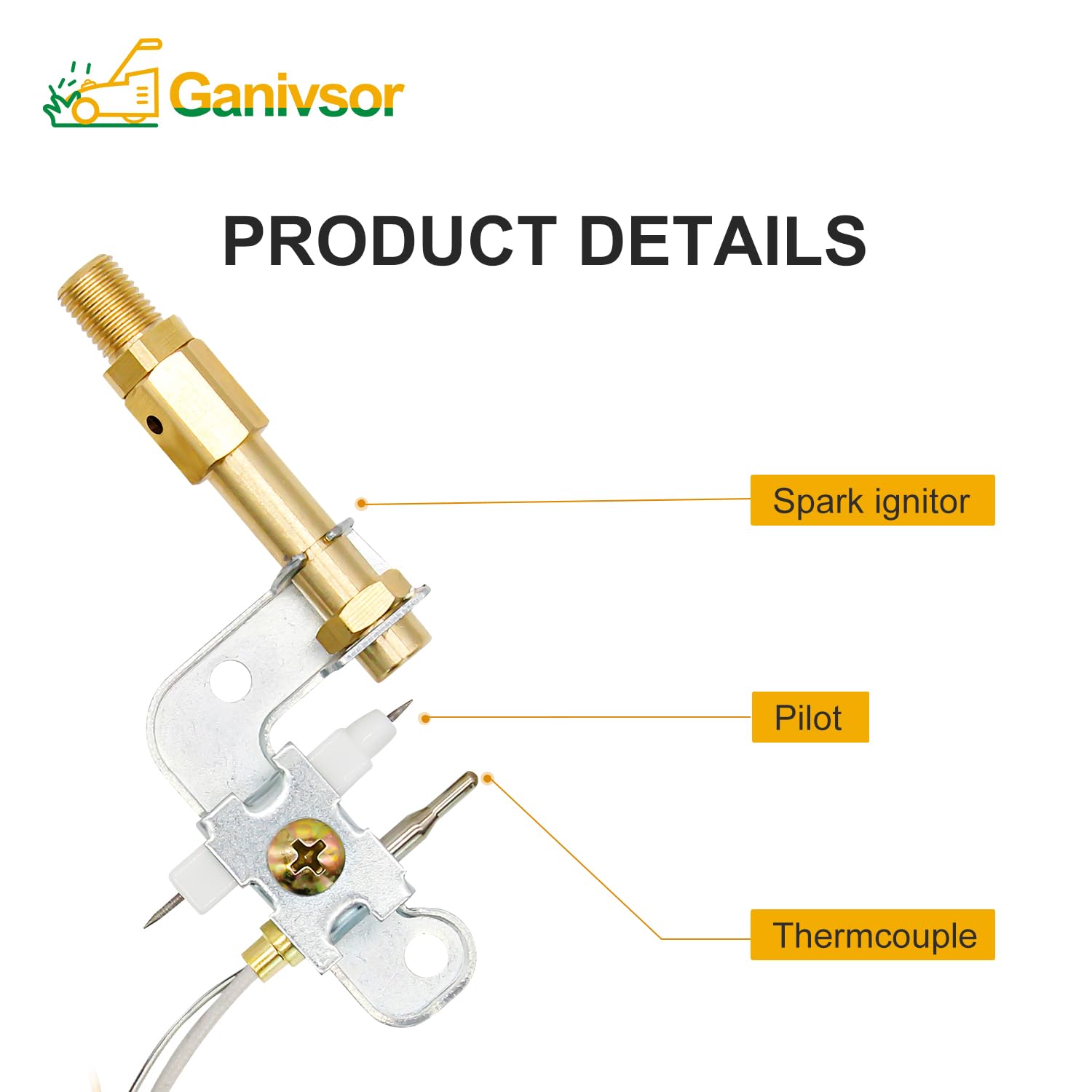 Pilot Assembly Glo Warm Wall Heater Parts Gas Wall Heater Parts