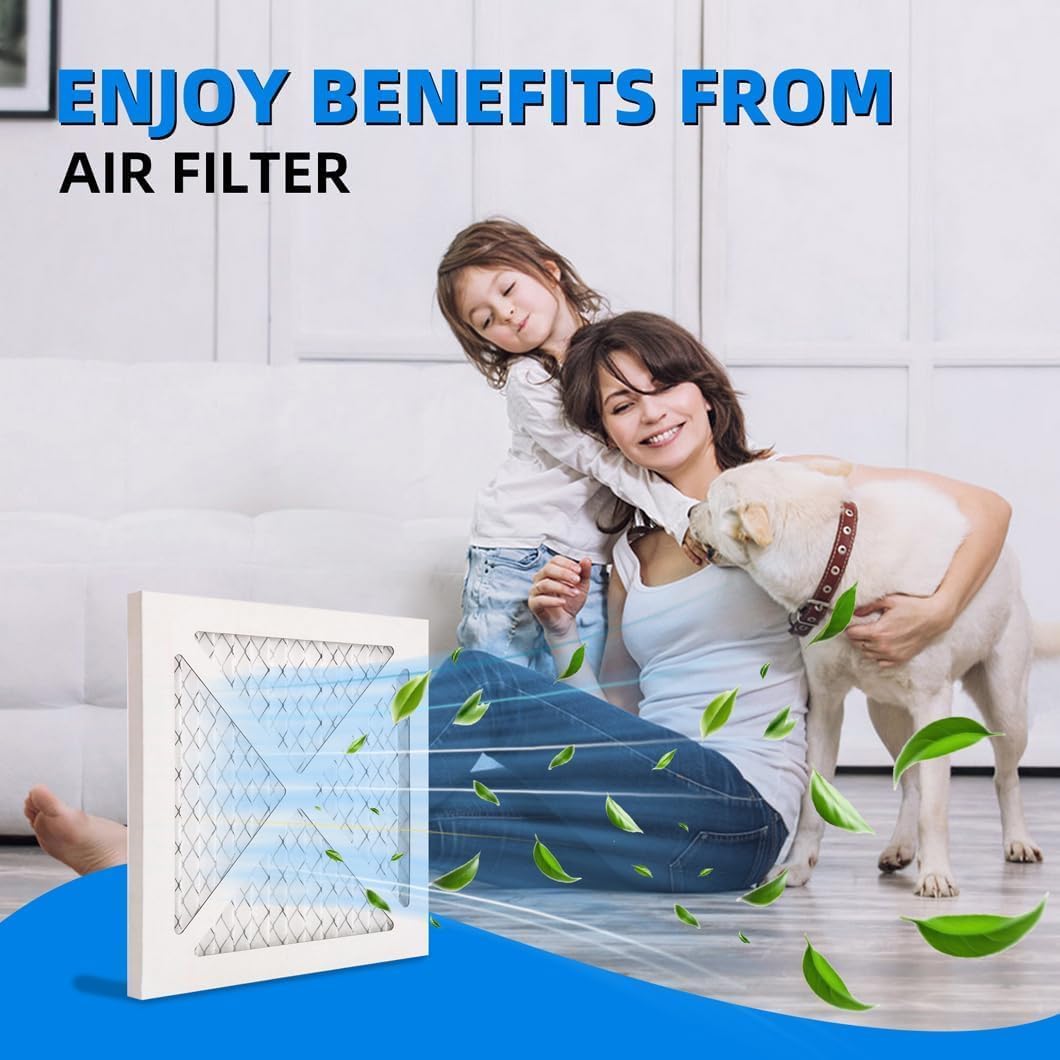 (4 pack) 14x14x1 furnace air filters, mpr 1900 & fpr 10, merv 13 pleated air filter (actual size: 13.75x13.75x0.75 inch) 14x14x1 4-pack merv 13