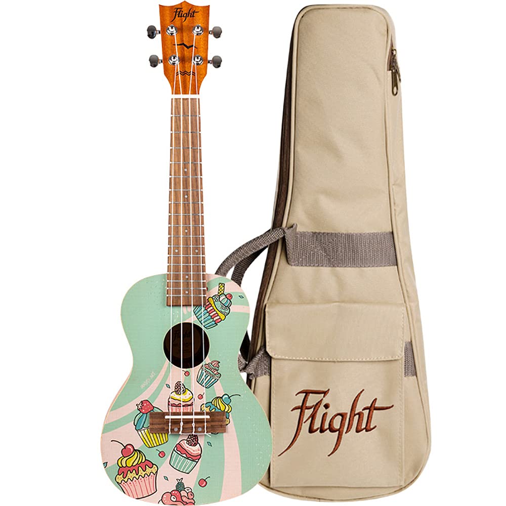 Flight, 4-saitige Cupcake Konzert-Ukulele AUC-33