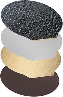 APAAZO Compatible With Flsun V400 3D Printer Build Plate Round Dia 309mm Textured PEI/New Smooth PEO Magnetic Spring Steel Flex Bed PEO PEI Sheet (Color : With Base, Size : Dia 309mm)