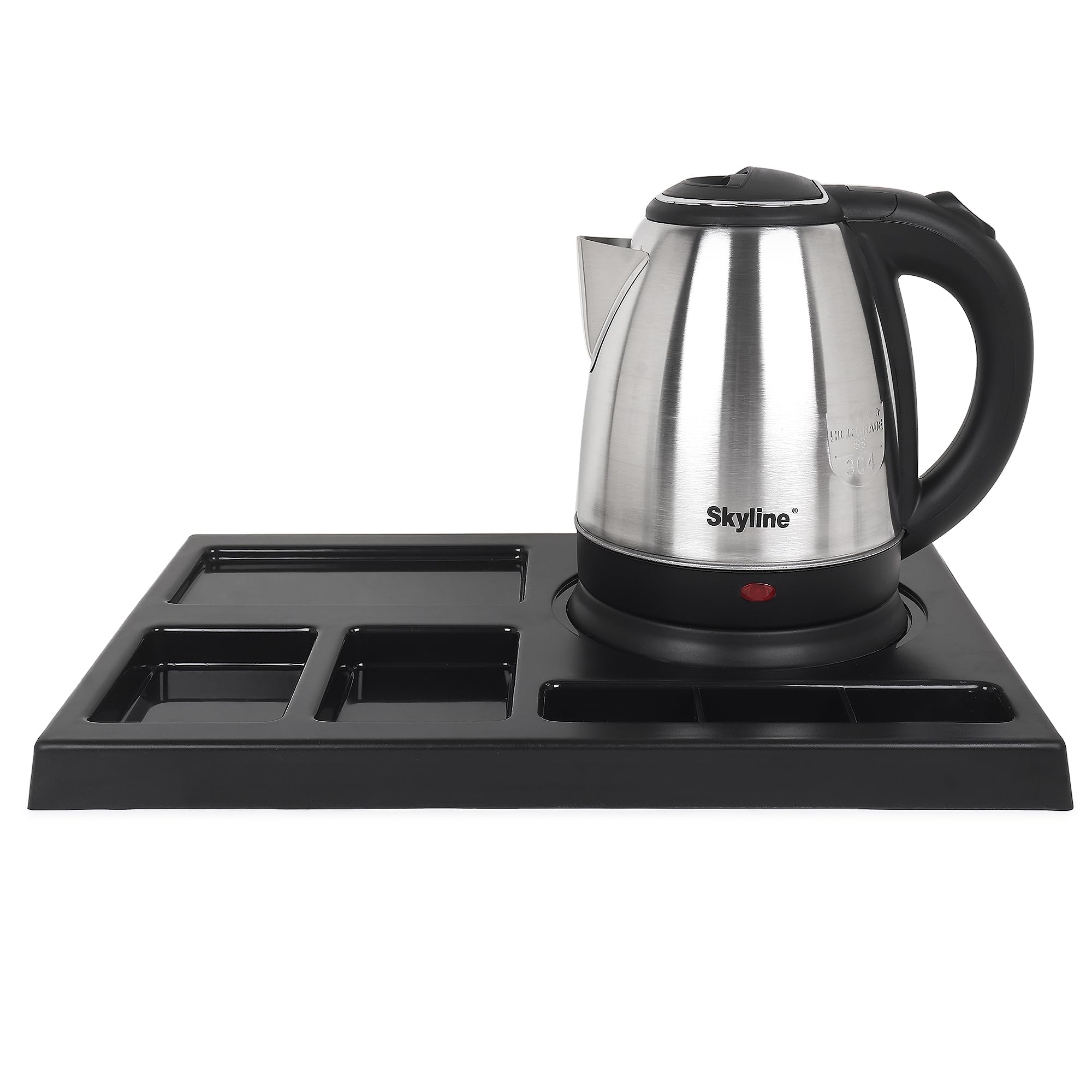 InnMart Electric Kettle with Amity Tray Set, A 2 Pieces Set with 1.2 Ltr Electric Kettle and Tray