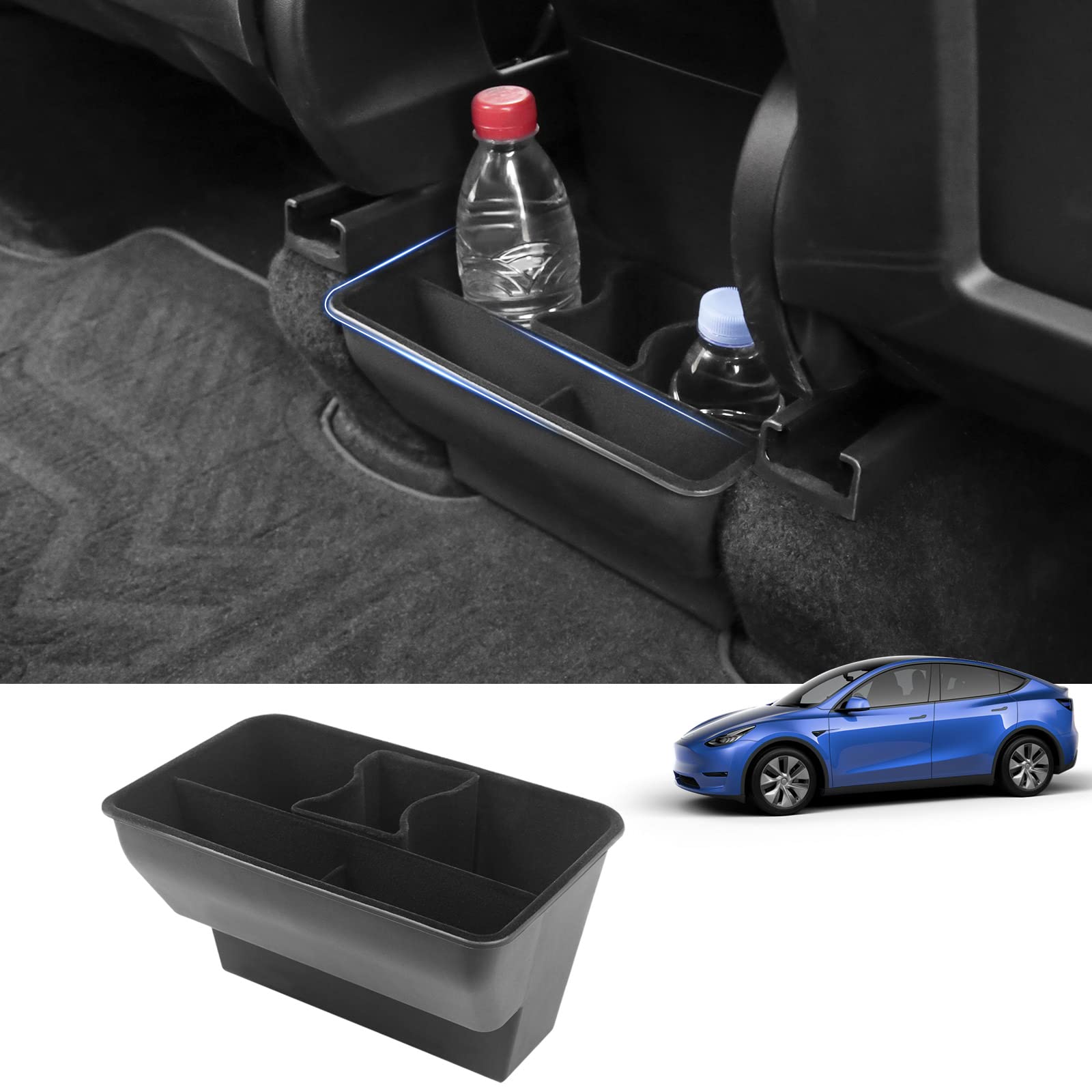 Buy powoq Fit Tesla Model Y Storage Box Underseat Rear Air Outlet