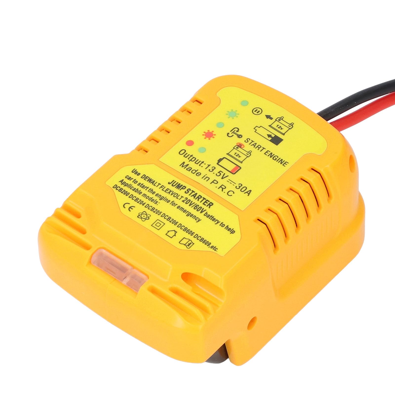 Avviatore di Emergenza per Auto, Avviatore di Emergenza Portatile da 12 V per Batterie Al Litio da 20 V 60 Batteria di con Impugnatura Doppia in Gomma Non Conduttiva per Camion SUV Berline di