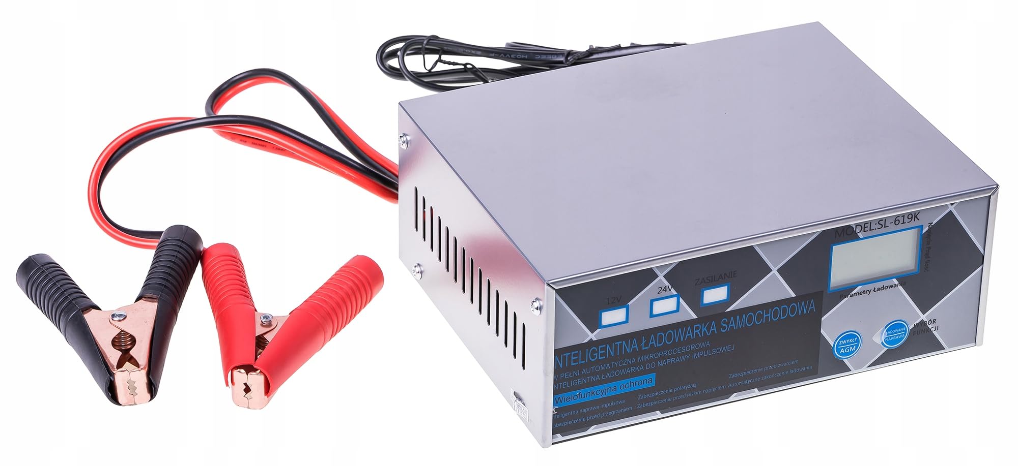 PROSTOWNIK SAMOCHODOWY DO AKUMULATORÓW AGM START-STOP 24V 12V 20A