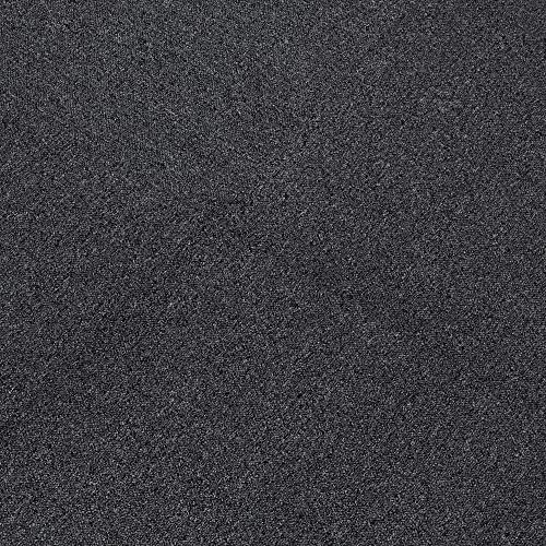Image of Mohawk Advance 24 inch x 24 inch Berber (Loop pile), 0.11 inch Pile Height, Carpet Tile, Nylon Fiber, Black Color, (24 Tiles), (96 sqft /carton)