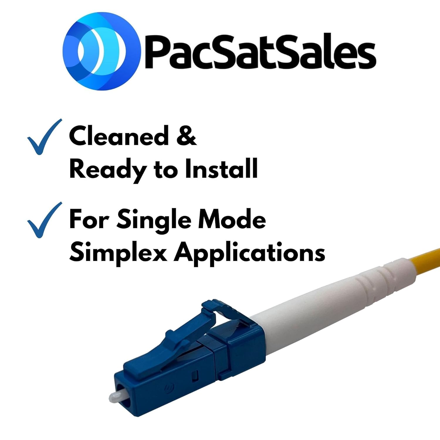 1M / 3ft LC to LC Fiber Optic Cable - 10 Pack - Bulk Contractor Series - Simplex - Single Mode