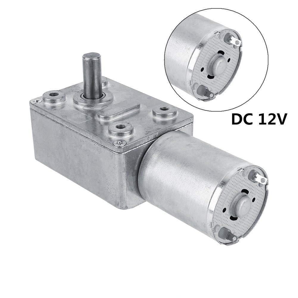 DC 12V Reduktionsmotor 2RPM Reversible Turbo Untersetzungsgetriebe Getriebemotor