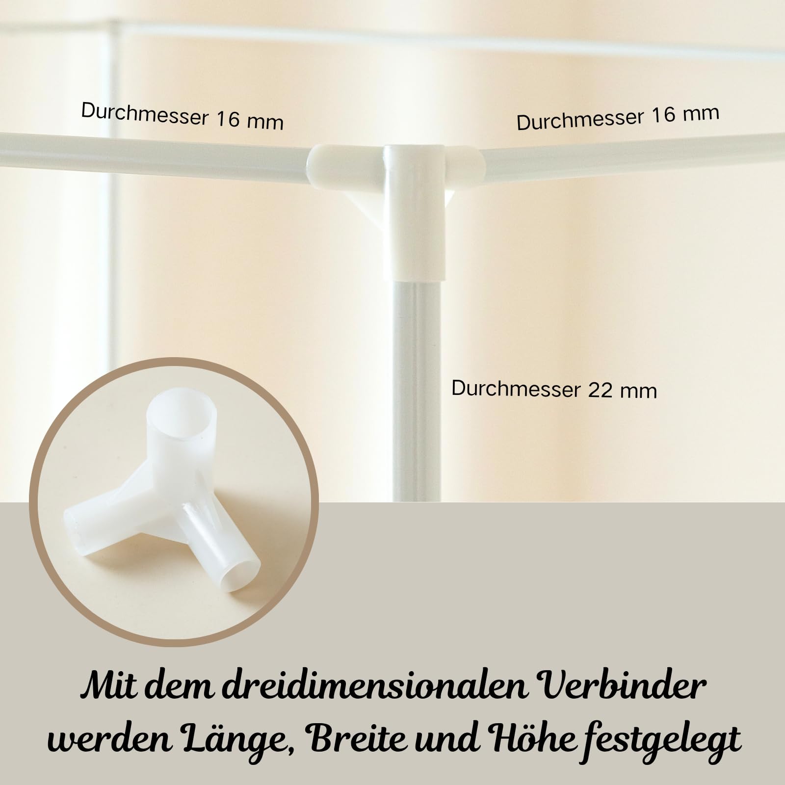 Telaio per letto a baldacchino, bianco, larghezza 200 x lunghezza 200 x altezza 200 cm, quattro poster, telaio per letto in metallo, telaio a quadro, letto angolare, cornice per un letto