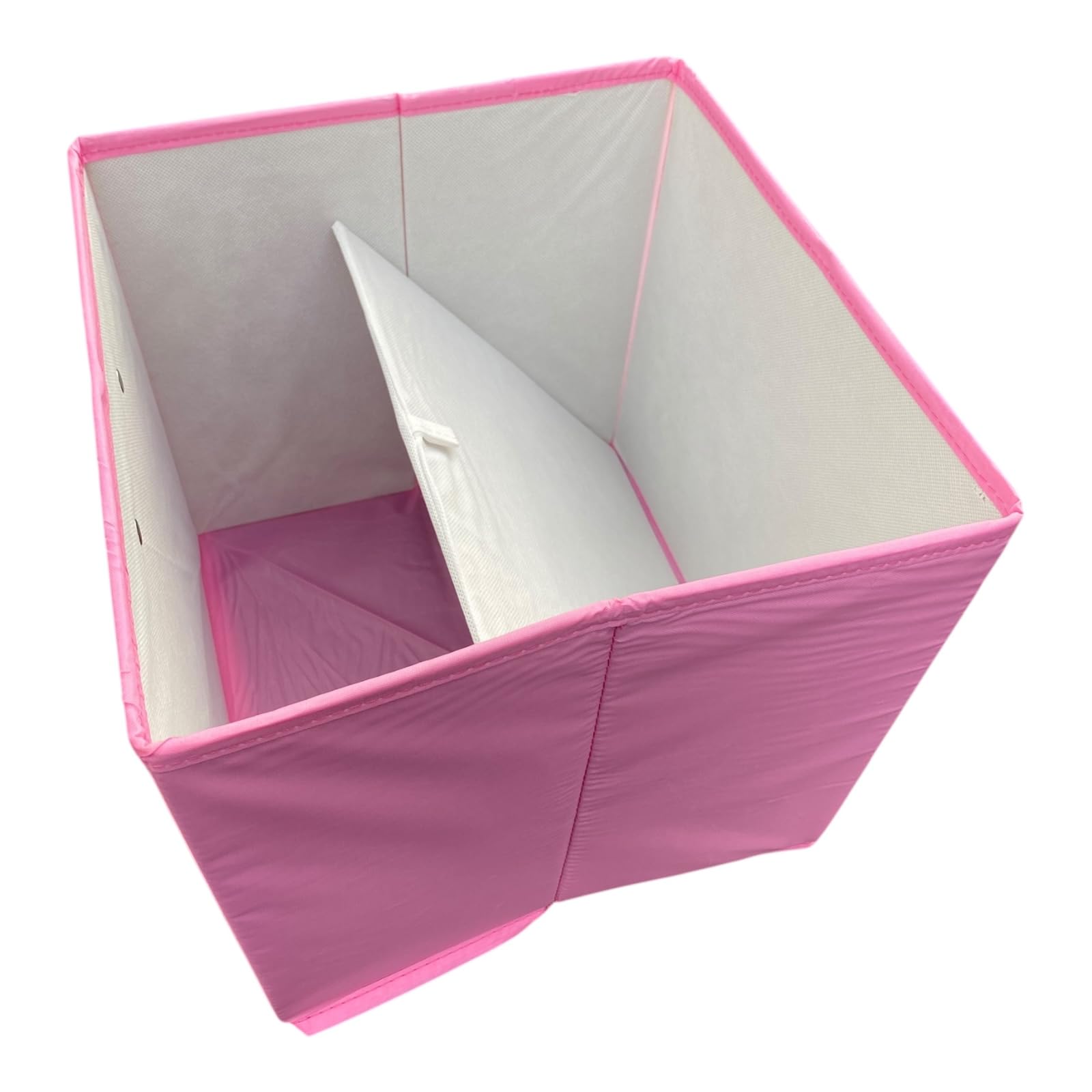 Aufbewahrungswürfel aus Stoff, Rosa, 6 Stück, Würfel-Aufbewahrungsboxen, 30 x 30 x 30 cm, quadratische Aufbewahrungskörbe für Regale, faltbare Aufbewahrungswürfelboxen, Würfel-Aufbewahrungsboxen zum