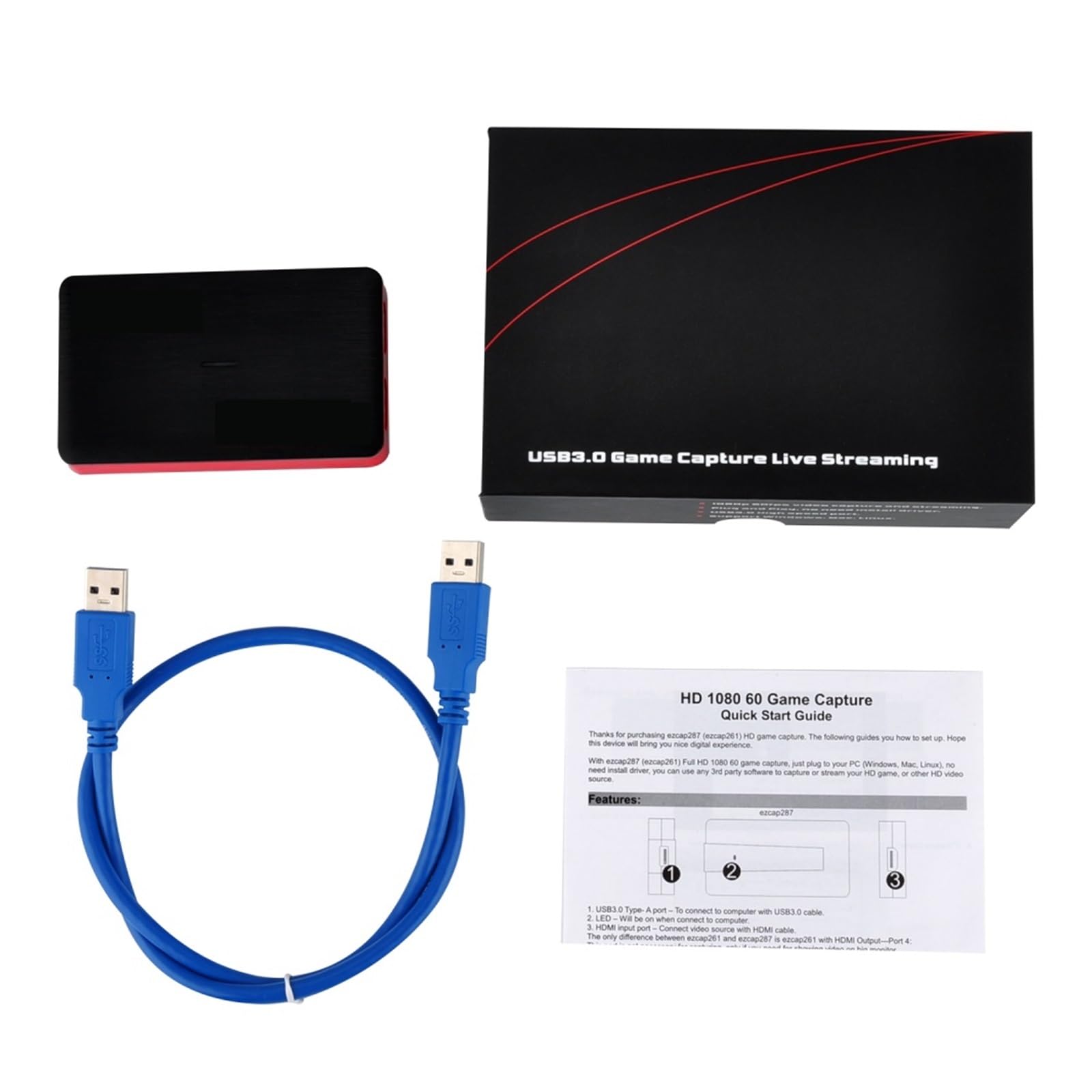 Carte de Capture vidéo USB 3.0 avec Phone en 4K 30p, Transmission 1080p120 pour Le Streaming de Jeux et l'enregistrement Multi-Sources
