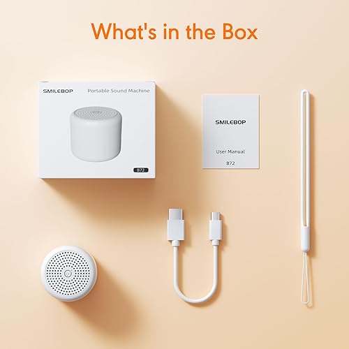 Miniatura 7 de Máquina de sonido portátil para bebés y adultos, máquina de sonido de viaje, mini máquina de ruido blanco para dormir con 18 sonidos relajantes,