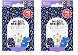 Wild Stripes Kinderpflaster Set I Fingerpflaster I Kids Space I Pflaster Kinder Hautfreundlich I Wasserdichte Pflaster Wasserresistent I Wundpflaster 24h Schutz I Weltraum-Designs I 20 Stück