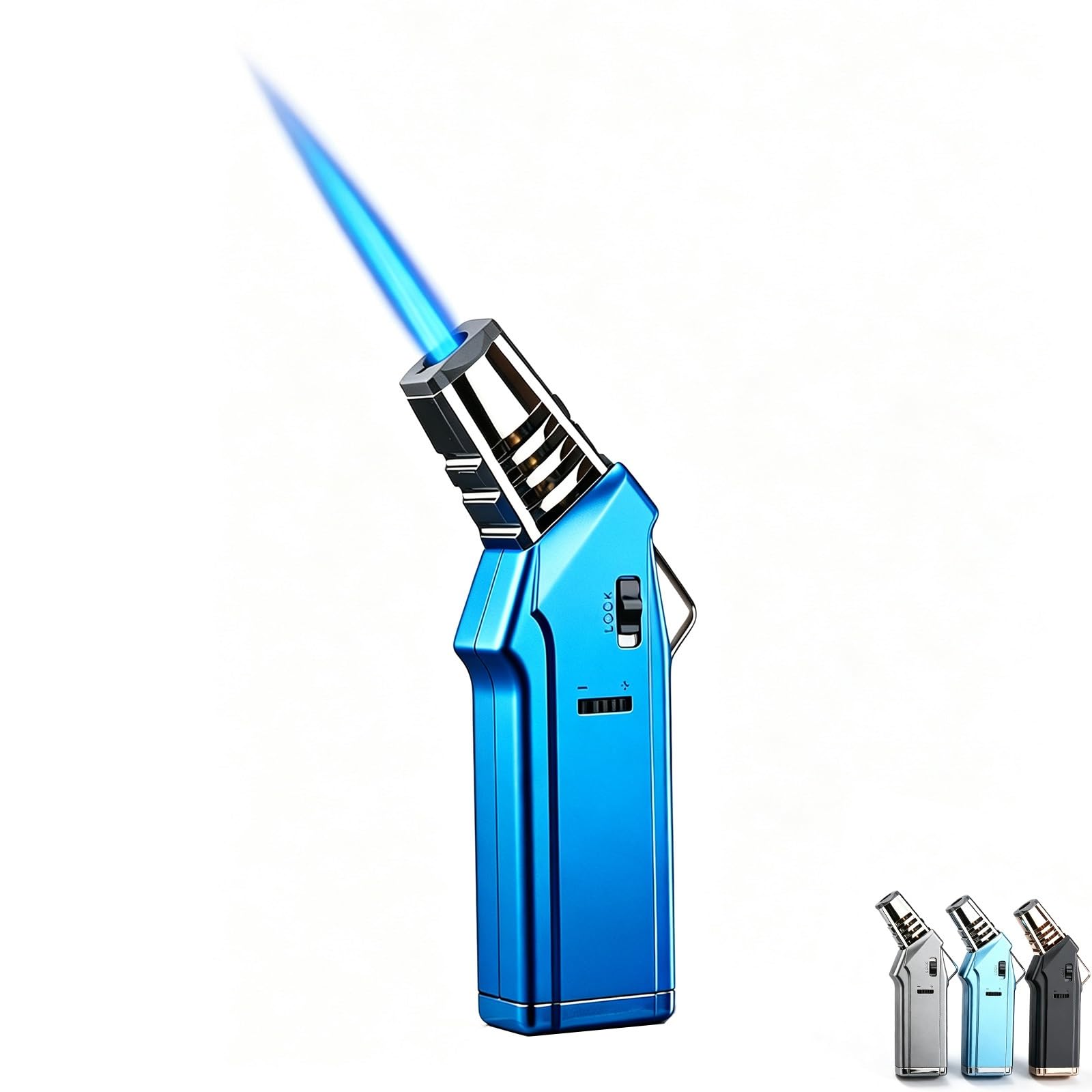 JHCYDM Metal butane windproof lighter, torch lighter